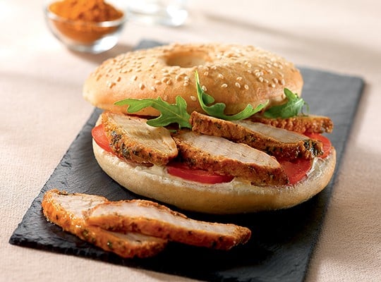 bagel emince poulet curry gastronome professionnels