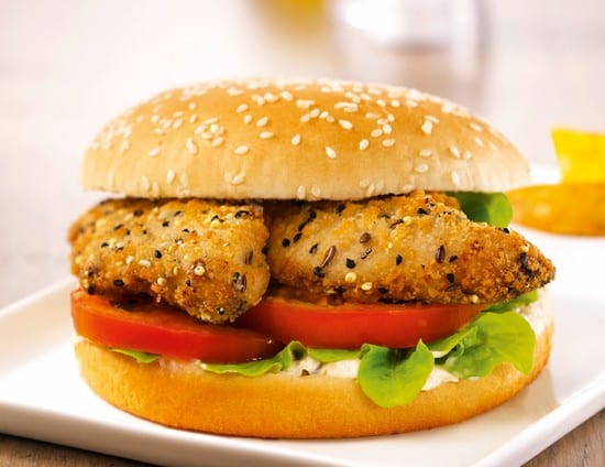 burger aiguillettes poulet pane multi cereales gastronome professionnels