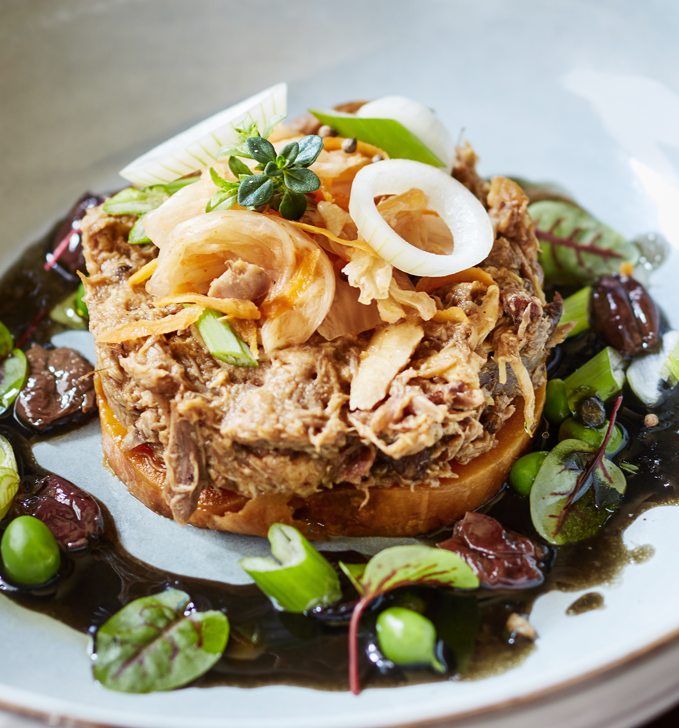 Parmentier de Patates douces & pullduck
