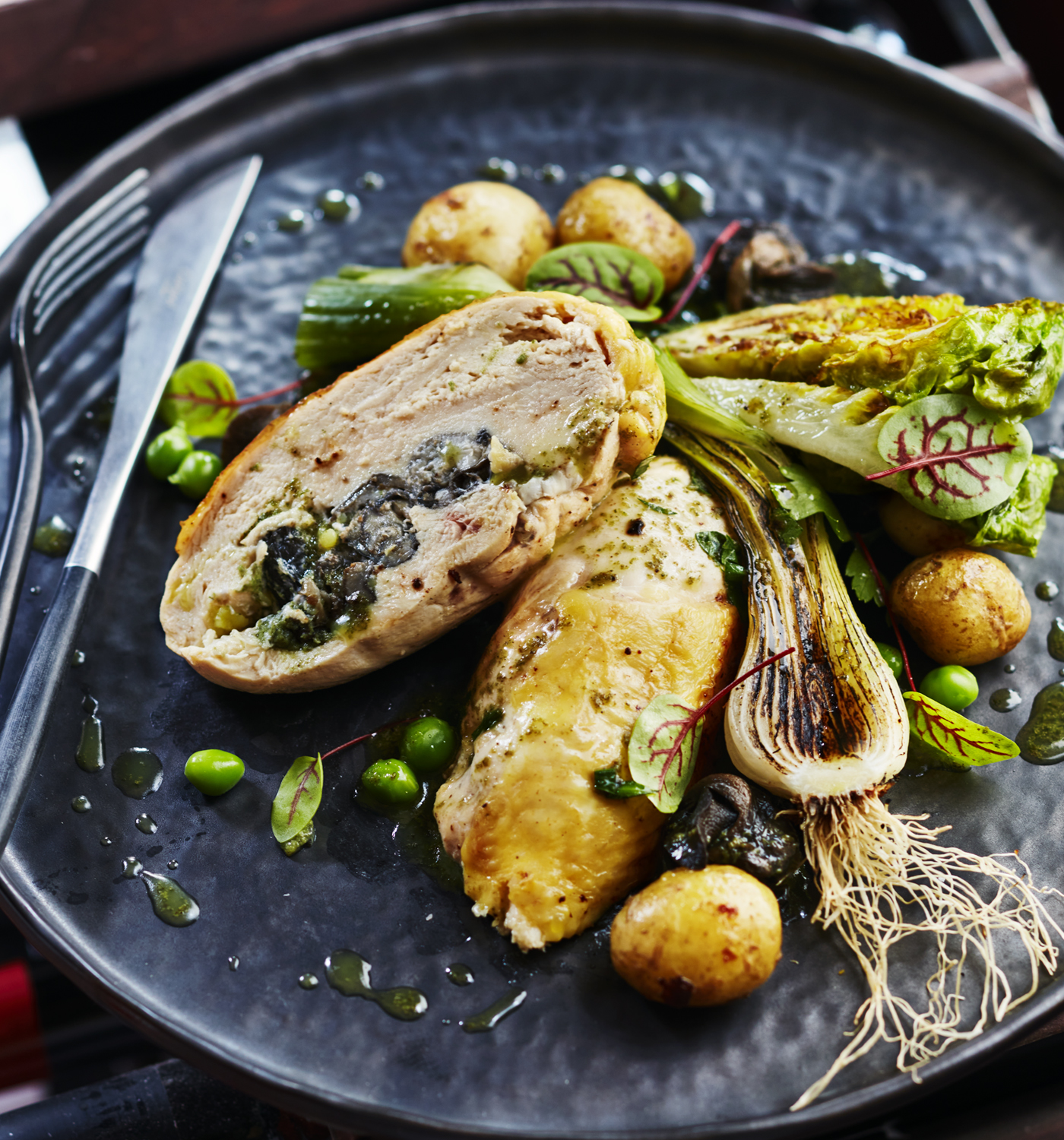Ballotine de poulet farcie escargot par Gastronome Pro