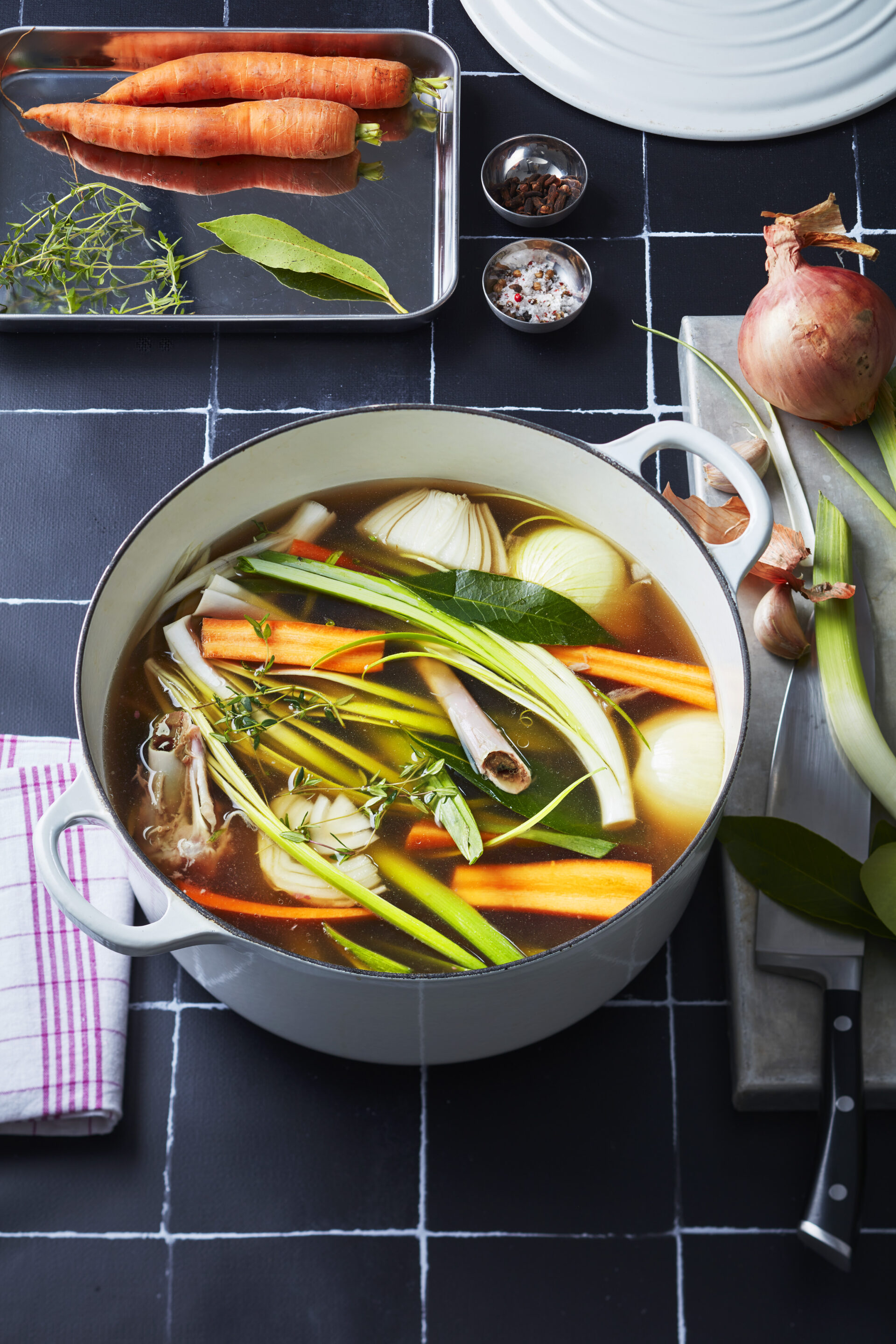 Bouillon de volaille Gastronome Professionnels utilisé dans un plat